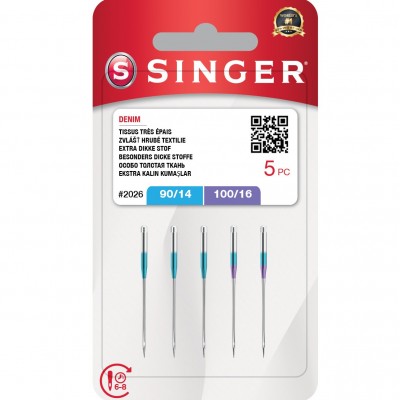 ΒΕΛΟΝΕΣ SINGER 2026 / 826 No 90/14 100/16 JEANS